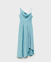 Mango Women's Asymmetrical Creased-Effect Dress