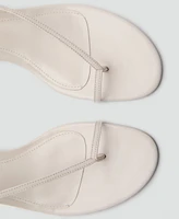 Mango Women's Wide Strap Leather Sandals