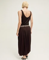 Mango Women's Puffed Hem Wool Blend Skirts
