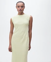 Mango Women's Wrinkled Effect Midi Dress