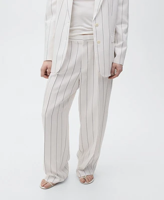 Mango Women's Striped Suit Pants