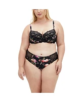 City Chic Plus Arcadia Uplift Print Bra