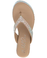 Wild Pair Women's Loli Embellished Thong Platform Sandals, Exclusively at Macy's