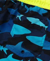 Lands' End Boys Slim Active Stretch Swim Trunks