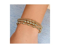 Gold Filled 4+7mm Bead Bracelet