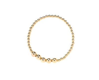 Gold Filled 4+7mm Bead Bracelet