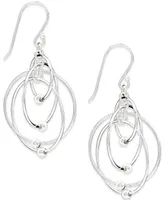 Giani Bernini Multi-Circle Bead Drop Earrings in Sterling Silver, Created for Macy's