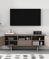 Manhattan Comfort 59" Wood Ella Modern 5-Shelf Tv Stand Fits TVs up to 55"