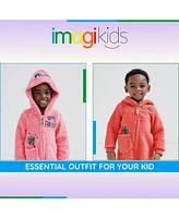 Sesame Street Baby Girls Cozy Sherpa Zip Up Cosplay Costume Coverall