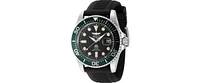 Invicta Men's 48214 Pro Diver Quartz 3 Hand Black Dial Watch