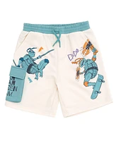 Teenage Mutant Ninja Turtles Toddler Boys French Terry Pullover Hoodie and Shorts Outfit Set
