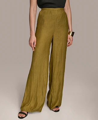 Donna Karan New York Women's Textured Wide-Leg Pants