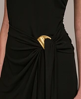 Donna Karan New York Women's Sleeveless Draped Skirt Dress