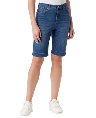 Gloria Vanderbilt Petite Amanda Side-Slit Bermuda Shorts