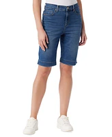 Gloria Vanderbilt Petite Amanda Side-Slit Bermuda Shorts