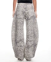 Lioness Women's Leopard-Print Horseshoe Jeans