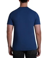 Karl Lagerfeld Paris Men's Short Sleeve Crewneck Raised Camo Logo T-Shirt