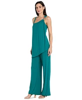 R & M Richards Plus Asymmetric Overlay Jumpsuit