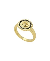 Unwritten Cubic Zirconia Evil Eye Ring