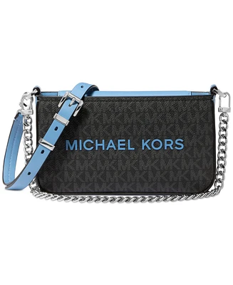 Michael Kors Bryant Small Double Zip Chain Camera Crossbody