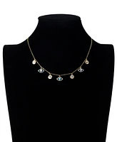 Unwritten Cubic Zirconia Evil Eye Charm Necklace