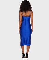 B Darlin Juniors' Ruched Midi Dress