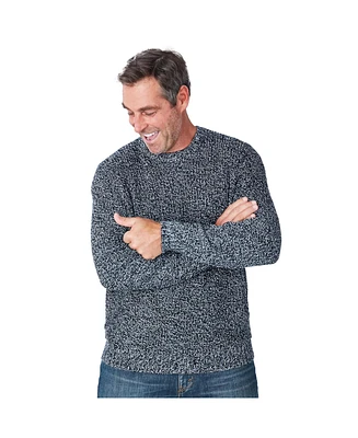 KingSize Big & Tall Shaker Knit Crewneck Sweater