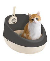 Paw Trax: Rimmed Cat Litter Pan - Brown