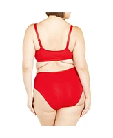 City Chic Plus Smooth & Front Close Cotton Pushup Bra