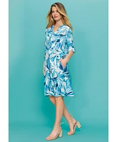 Olsen Women's Printed Tunic Dress