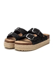 Women's Footbed Jute Wrapped Platform Sandals By Xti