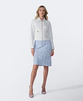 Furniq Uk Women's Bomber Leather Jacket, Created for Macy's