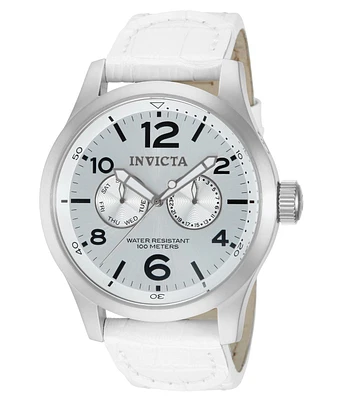 Invicta Men's 12170 Specialty Quartz 3 Hand Silver Dial Watch