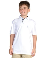 Tailorbyrd Boys Solid Modal Polo w/Contrast Trim