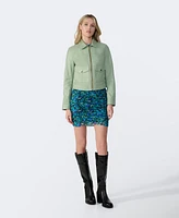 Furniq Uk Women's Bomber Leather Jacket, Created for Macy's