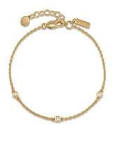 Vincero Women's The Sapphire Trio Bracelet in 14K Gold Over Stainless Steel