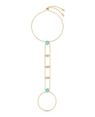 Ettika Turquoise Solstice Chain Bracelet