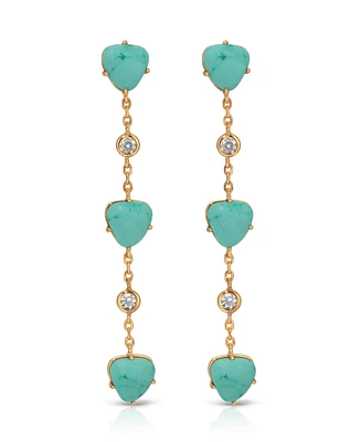Ettika Turquoise Solstice Dangle Earrings