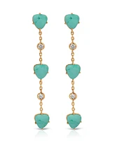 Ettika Turquoise Solstice Dangle Earrings