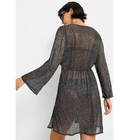 Lscn by Lascana Women's Metallic Cover Up