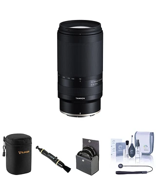 Tamron 70-300mm f/4.5-6.3 Di Iii Rxd Lens for Nikon Z Bundle with 67mm Filter Kit, Lens Case, Lens Cleaner, Cleaning Kit, Universal Lens Cap Tether