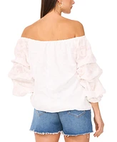 Vince Camuto Women's Off-The-Shoulder Tie-Hem Blouse