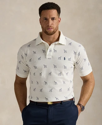 Polo Ralph Lauren Men's Big & Tall Dog-Print Mesh Shirt