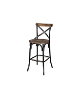 Modern Iron Bar Chair – Sleek Black Finish for Urban Loft Style