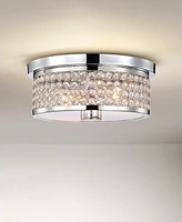 Home Accessories 12" Pieni 2-Light Indoor Semi-Flush Mount Ceiling Light