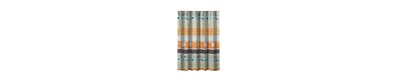 Striped Shower Curtain – Microfiber Fabric with Floral Accents