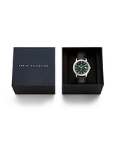 Daniel Wellington Men's Automatic Black Leather Watch