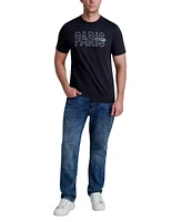 Karl Lagerfeld Paris Men's Short Sleeve Logo Crewneck T-Shirt