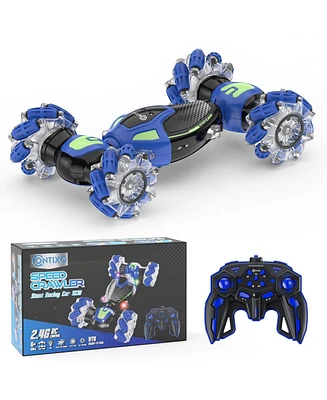 Contixo Cobra Speed Crawler Rc Stunt Car, 4WD, Led Lights, Music, 360 Spins, Ages 8+