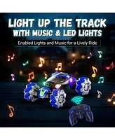 Contixo Cobra Speed Crawler Rc Stunt Car, 4WD, Led Lights, Music, 360 Spins, Ages 8+